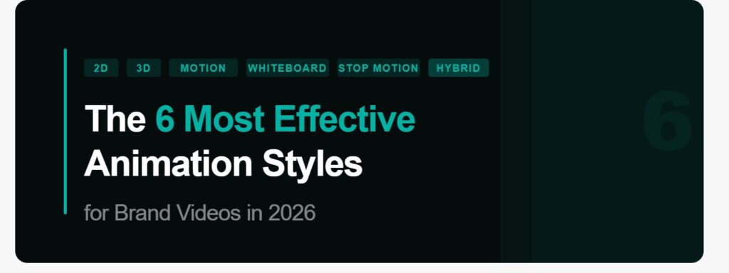6 Most Effective Animation Styles for Brand Videos in 2026