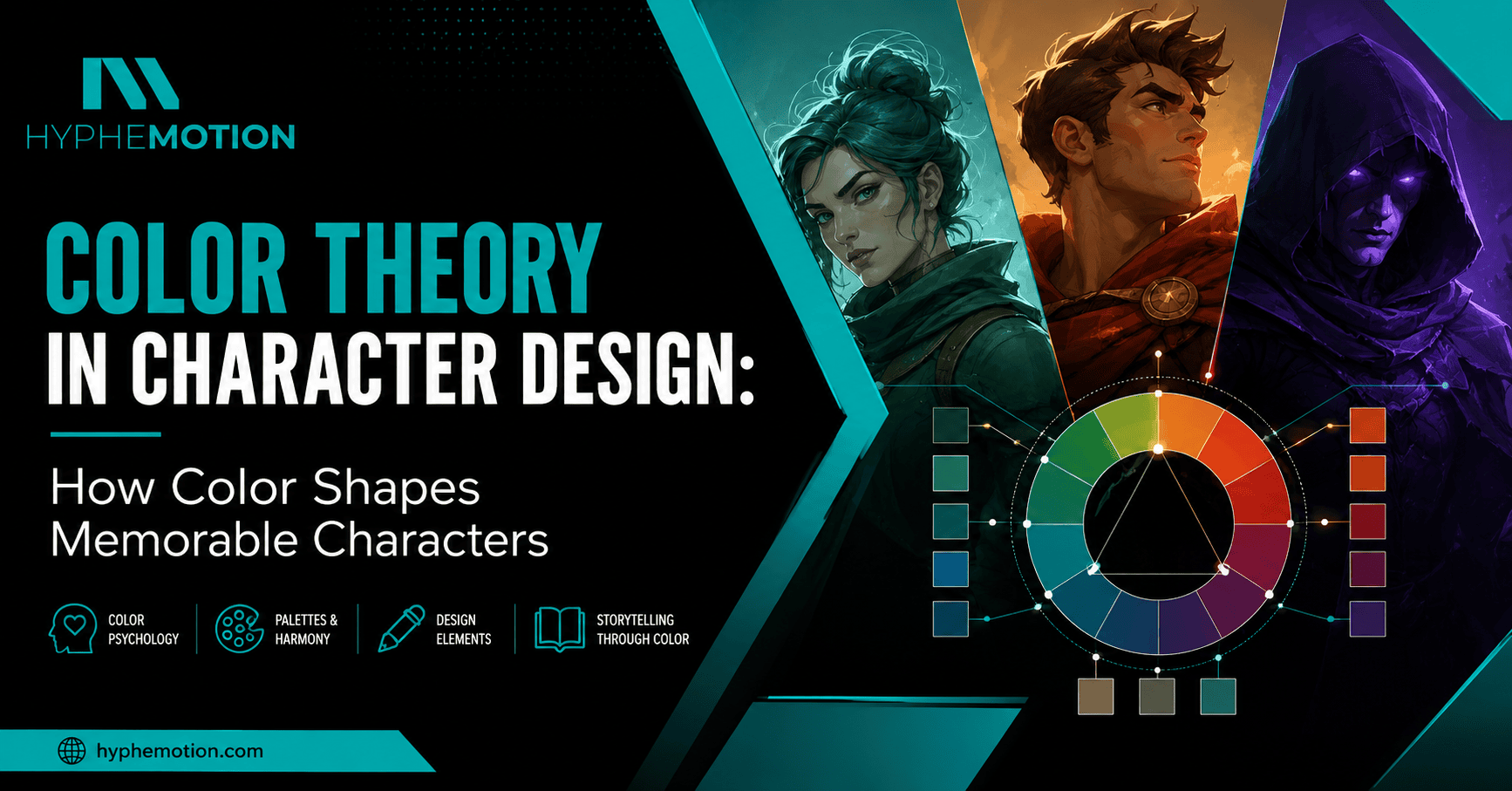 Color Theory in Character Design: How Color Shapes Memorable Characters